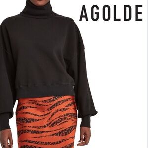 ❤️AGOLDE Balloon Sleeve Turtleneck Sweatshirt